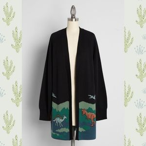 SOLD - Dangerfield Walking With Dinos/Modcloth When Dinosaurs Roamed Cardigan